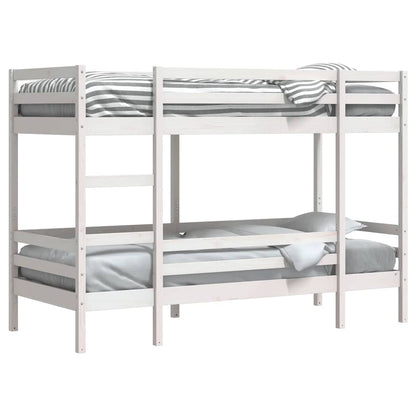 Bunk Bed | White | Solid Pine | Small Single | Strong | Bunk Bed