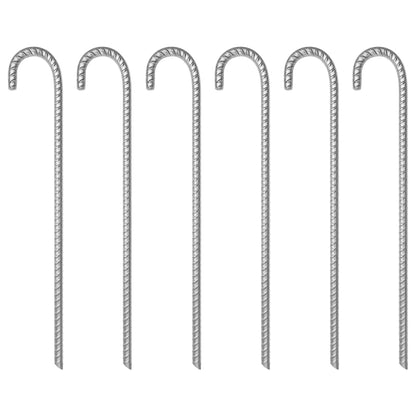 Tent Pegs 6 pcs 41,5 cm Ø12 mm Galvanised Steel