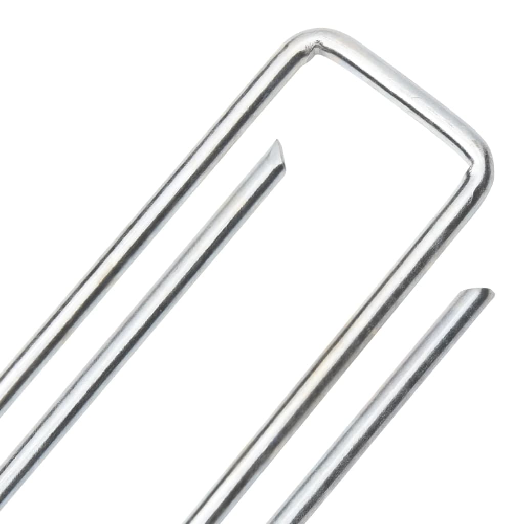 Ground Pegs U Shape 25 pcs 20x4 cm Galvanised steel