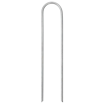 Ground Pegs U Shape 50 pcs 15x3,5 cm Galvanised steel