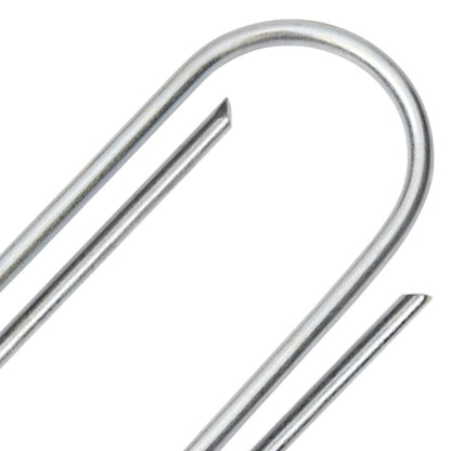 Ground Pegs U Shape 50 pcs 15x3,5 cm Galvanised steel