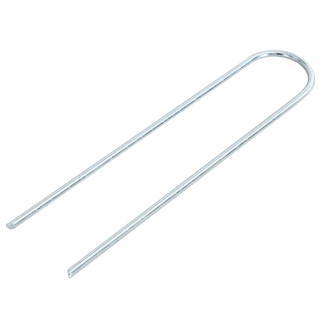 Ground Pegs U Shape 25 pcs 20x3.5 cm Galvanised steel