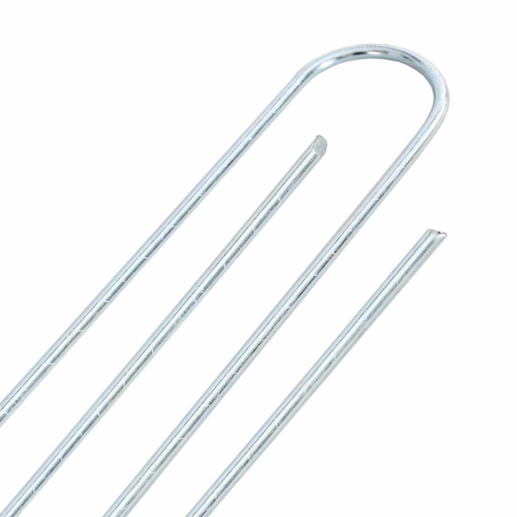 Ground Pegs U Shape 25 pcs 20x3.5 cm Galvanised steel