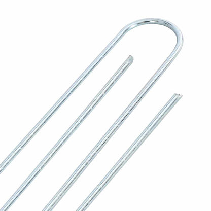 Ground Pegs U Shape 25 pcs 20x3.5 cm Galvanised steel