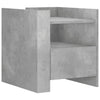 Bedside Cabinet Concrete Grey 45x50x50 cm Engineered Wood