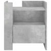 Bedside Cabinet Concrete Grey 45x50x50 cm Engineered Wood