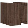 Bedside Cabinet Brown Oak 45x50x50 cm Engineered Wood