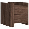 Bedside Cabinet Brown Oak 45x50x50 cm Engineered Wood