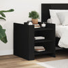 Bedside Cabinet Black 45x50x50 cm Engineered Wood