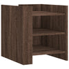 Bedside Cabinet Brown Oak 45x50x50 cm Engineered Wood