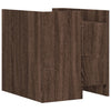 Bedside Cabinet Brown Oak 45x50x50 cm Engineered Wood
