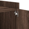 Bedside Cabinet Brown Oak 45x50x50 cm Engineered Wood