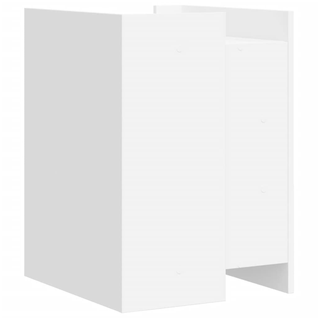 Bedside Cabinet White 45x50x65 cm Engineered Wood