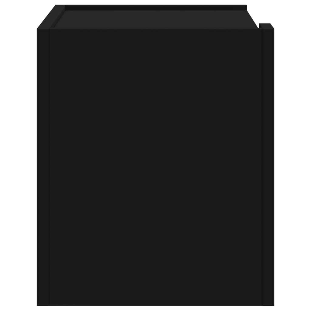 Wall-mounted Bedside Cabinet Black 45x30x35 cm