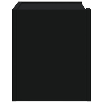 Wall-mounted Bedside Cabinet Black 45x30x35 cm