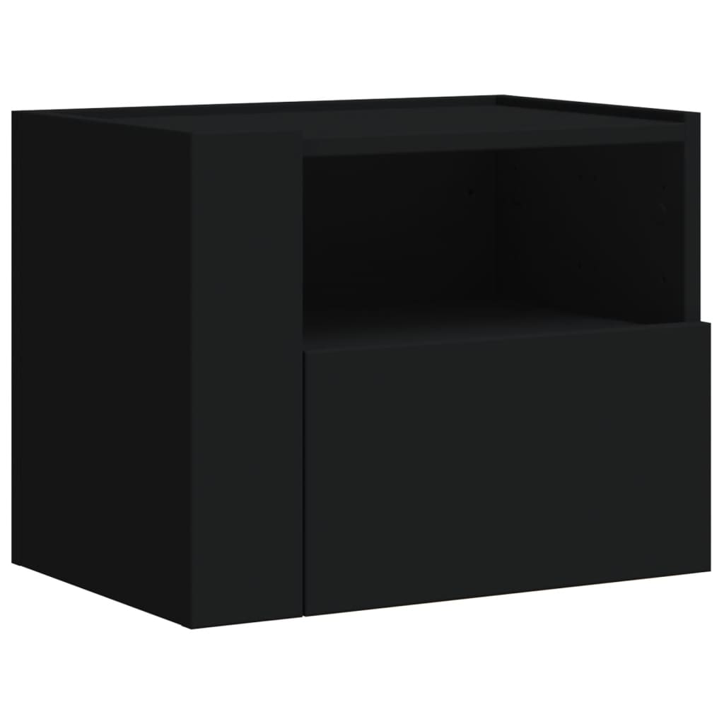 Wall-mounted Bedside Cabinets 2 pcs Black 45x30x35 cm