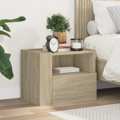 Wall-mounted Bedside Cabinet Sonoma Oak 45x30x35 cm