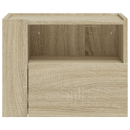 Wall-mounted Bedside Cabinets 2 pcs Sonoma Oak 45x30x35 cm