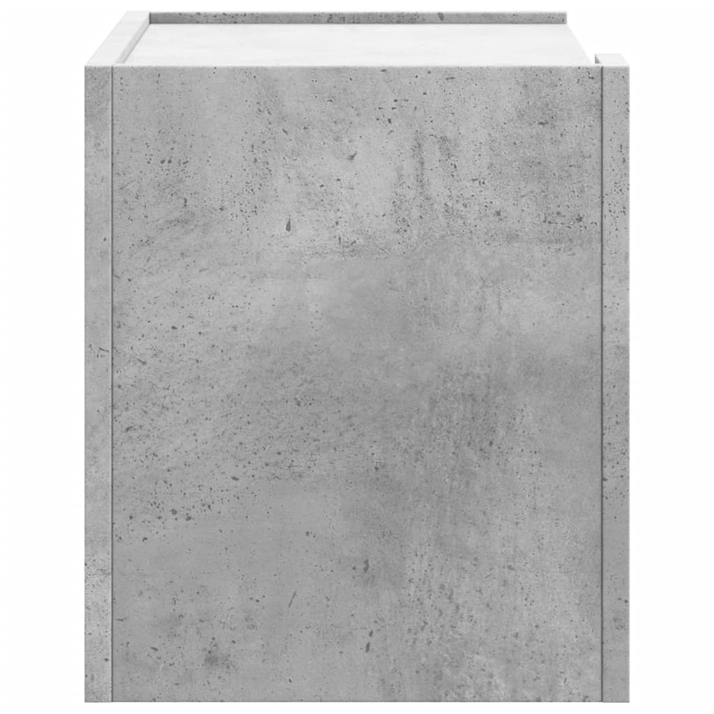 Wall-mounted Bedside Cabinet Concrete Grey 45x30x35 cm