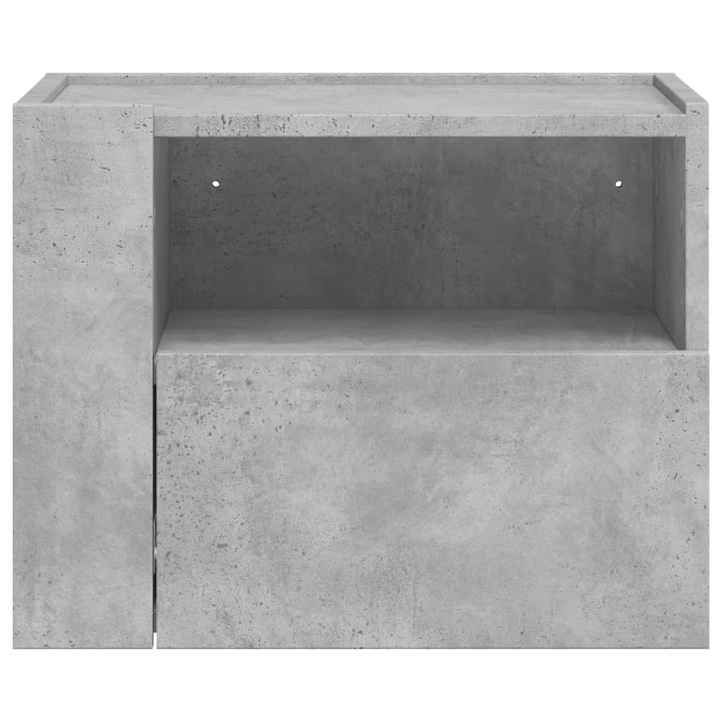 Wall-mounted Bedside Cabinets 2 pcs Concrete Grey 45x30x35 cm