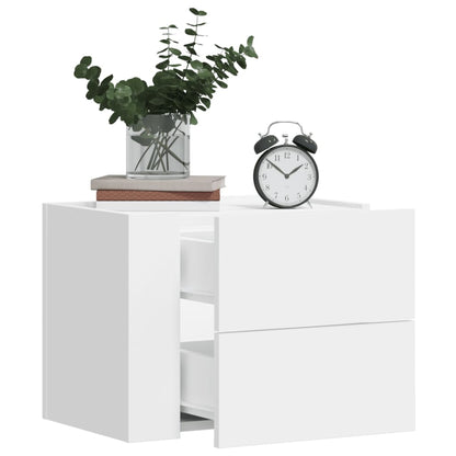 Wall-mounted Bedside Cabinets 2 pcs White 45x30x35 cm