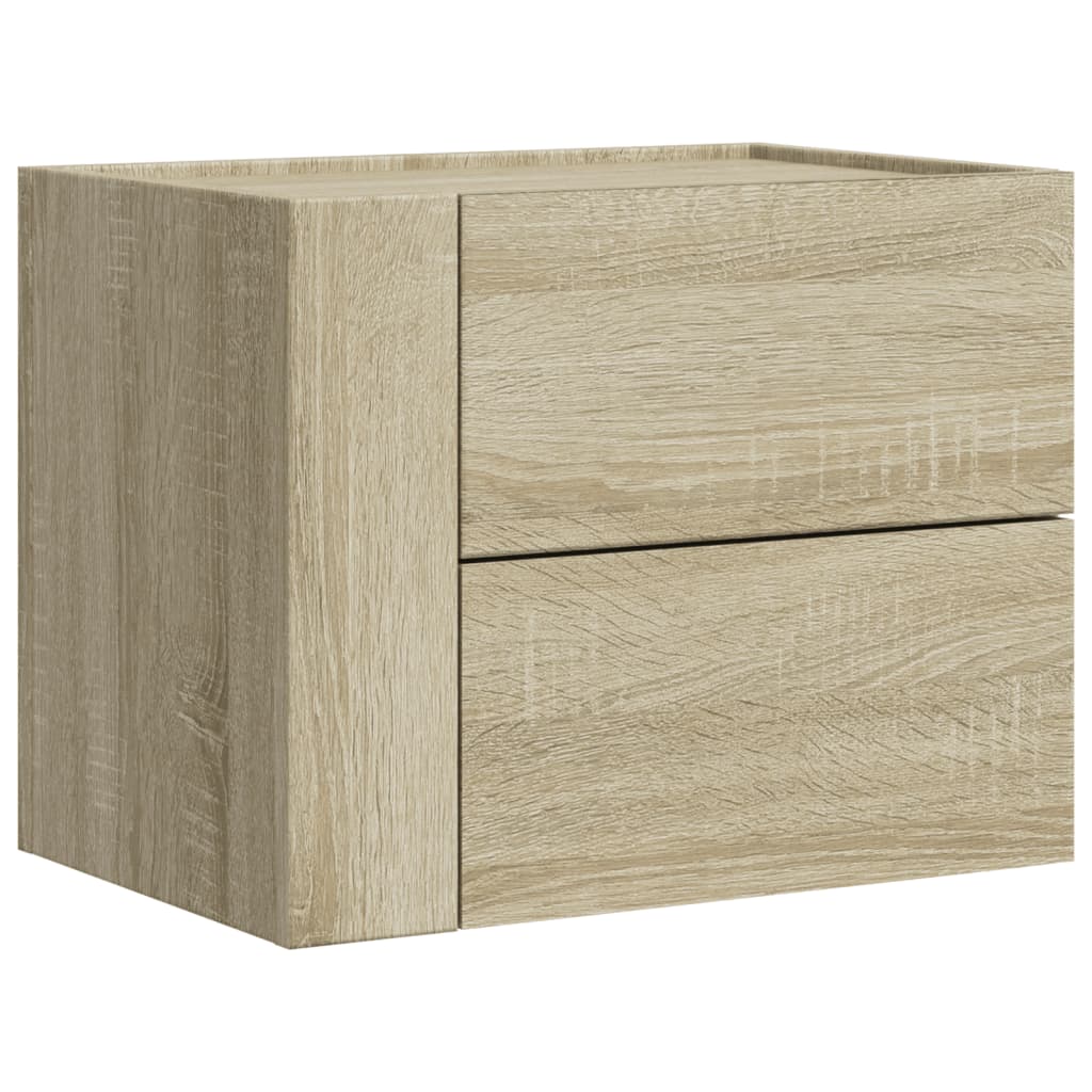 Wall-mounted Bedside Cabinet Sonoma Oak 45x30x35 cm