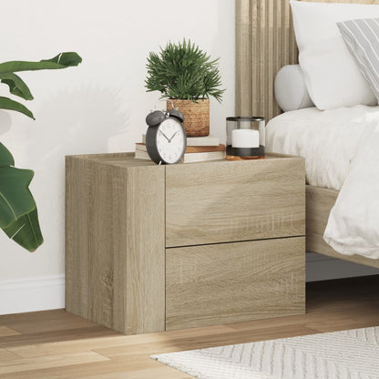 Wall-mounted Bedside Cabinet Sonoma Oak 45x30x35 cm