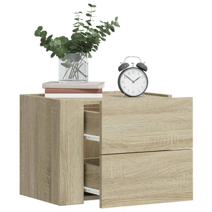 Wall-mounted Bedside Cabinet Sonoma Oak 45x30x35 cm