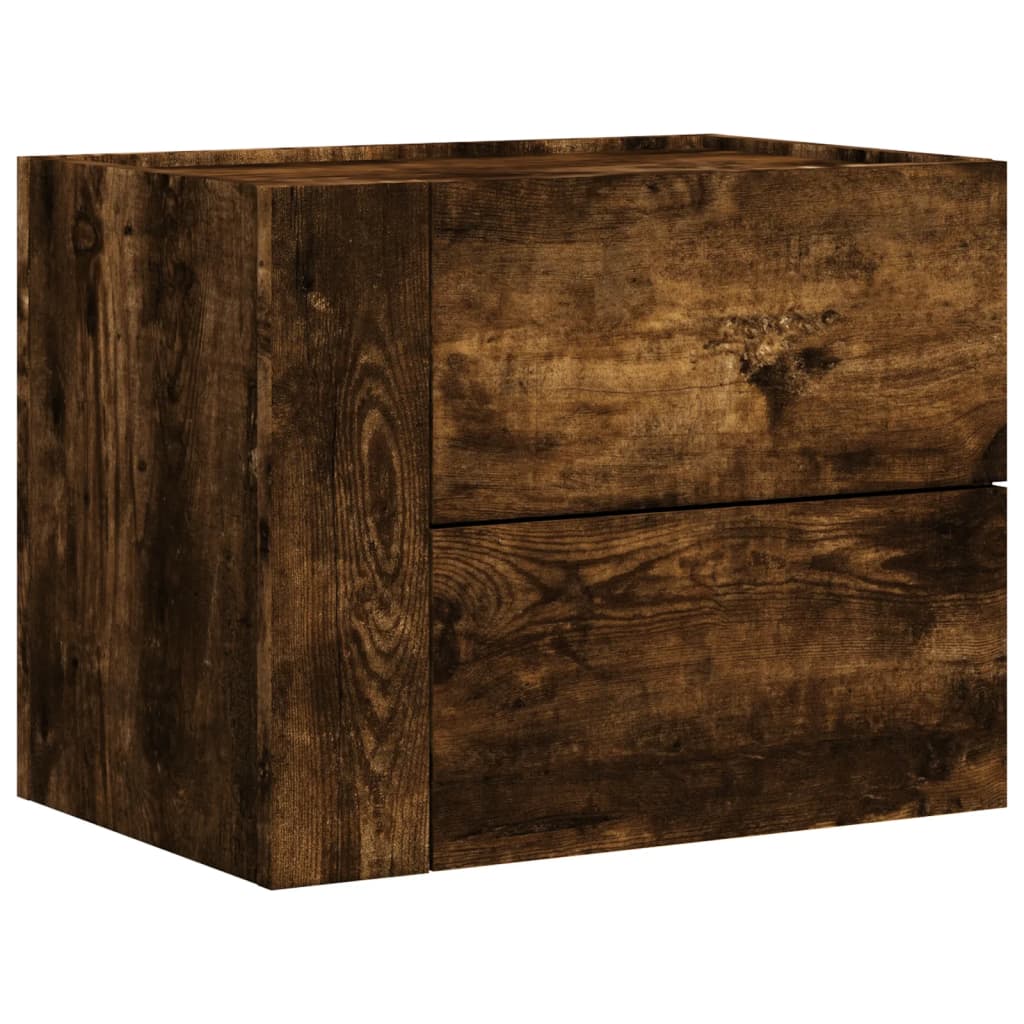 Wall-mounted Bedside Cabinets 2 pcs Smoked Oak 45x30x35 cm