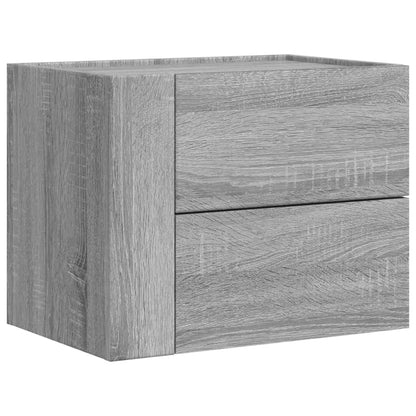 Wall-mounted Bedside Cabinets 2 pcs Grey Sonoma 45x30x35 cm