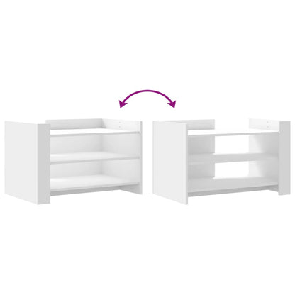Coffee Table White 80x50x50 cm Engineered Wood