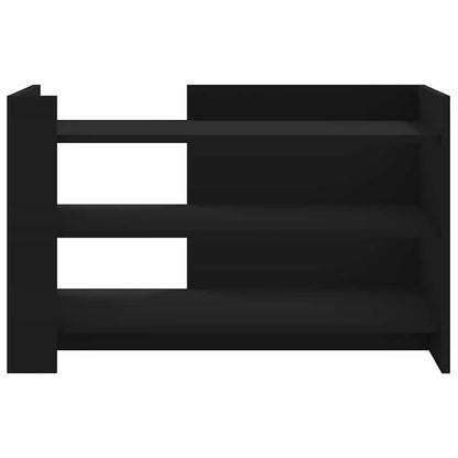 Coffee Table Black 80x50x50 cm Engineered Wood