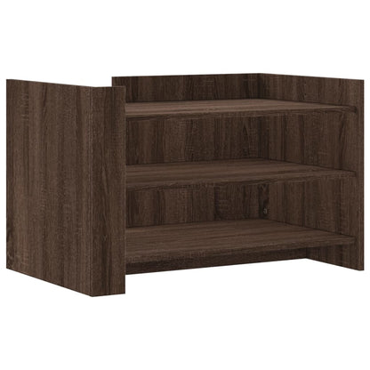 Coffee Table Brown Oak 80x50x50 cm Engineered Wood
