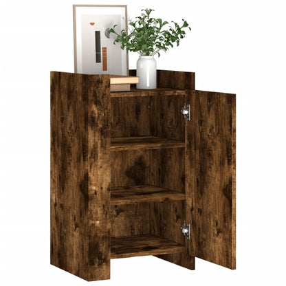 Sideboard Smoked Oak 45x35x75 cm Engineered Wood