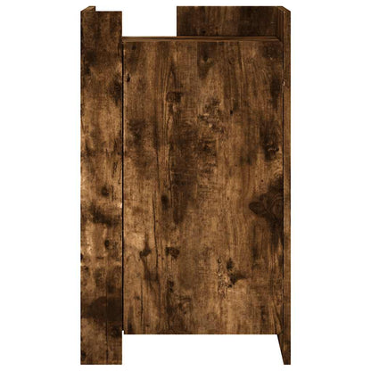 Sideboard Smoked Oak 45x35x75 cm Engineered Wood