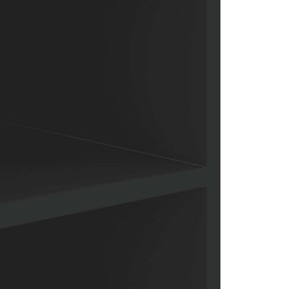 Wall Cabinet Black 75x35x60 cm Engineered Wood