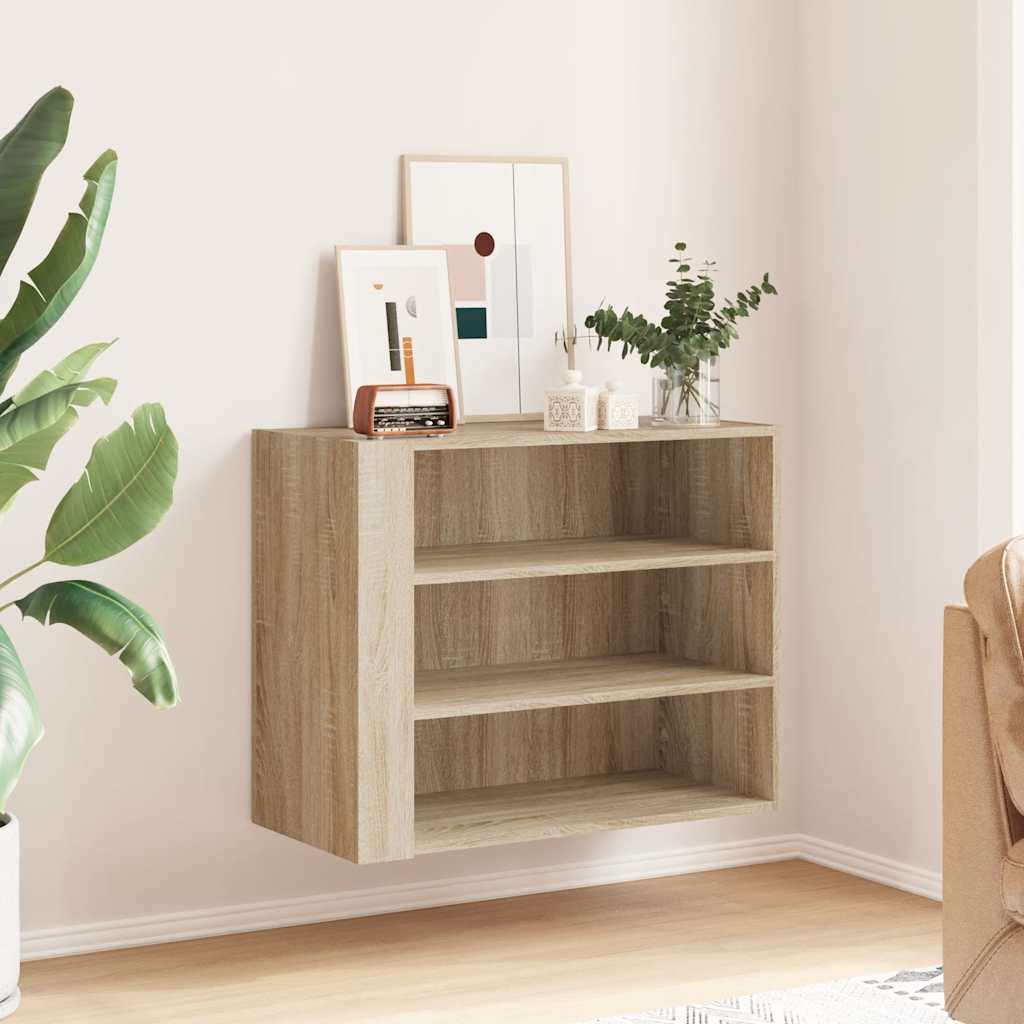 Wall Cabinet Sonoma Oak 75x35x60 cm Engineered Wood
