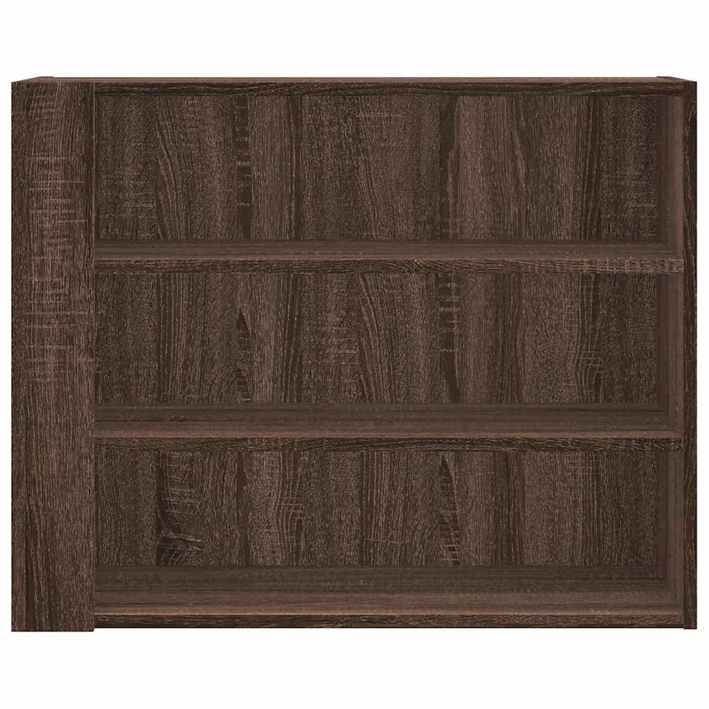 Wall Cabinet Brown Oak 75x35x60 cm Engineered Wood
