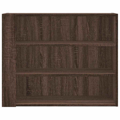 Wall Cabinet Brown Oak 75x35x60 cm Engineered Wood