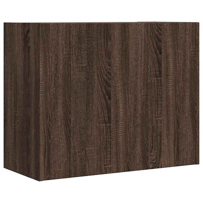 Wall Cabinet Brown Oak 75x35x60 cm Engineered Wood