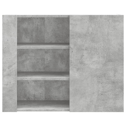 Wall Cabinet Concrete Grey 75x35x60 cm Engineered Wood