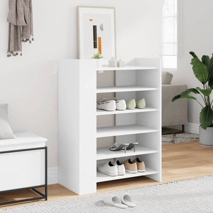 Shoe Cabinet White 74.5x37.5x100 cm Engineered Wood