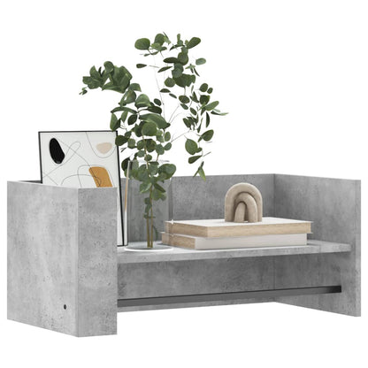 Wall Shelf Concrete Grey 70.5x35x30.5 cm Engineered Wood