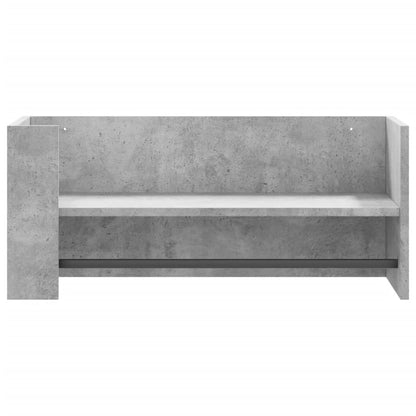 Wall Shelf Concrete Grey 70.5x35x30.5 cm Engineered Wood