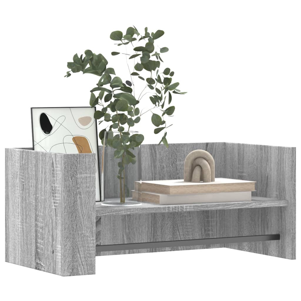 Wall Shelf Grey Sonoma 70.5x35x30.5 cm Engineered Wood