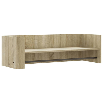 Wall Shelf Sonoma Oak 100x35x30.5 cm Engineered Wood