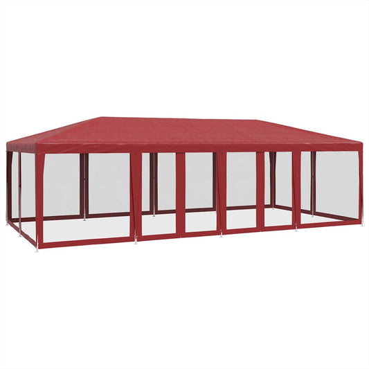 Party Tent | Red | HDPE, powder-coated iron | 8x4 m