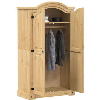 Wardrobe Corona 102x52x186 cm Solid Wood Pine