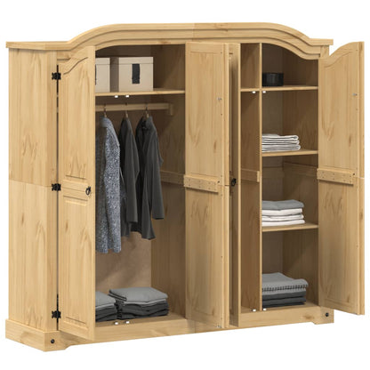 Wardrobe Corona 194x52x186 cm Solid Wood Pine