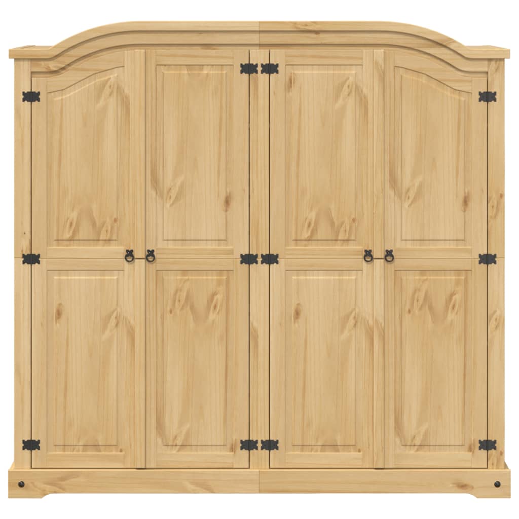 Wardrobe Corona 194x52x186 cm Solid Wood Pine